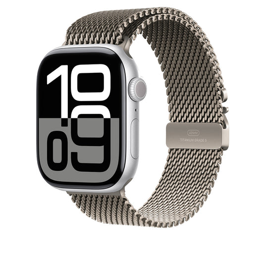 Apple Watch 10 46mm Zore KRD-100 Titanyum Hasır Kordon