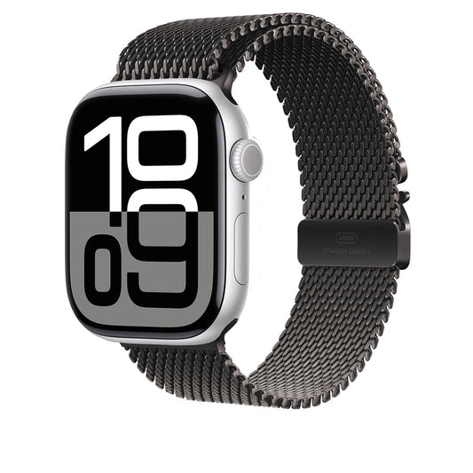 Apple Watch 42mm Zore KRD-100 Titanyum Hasır Kordon